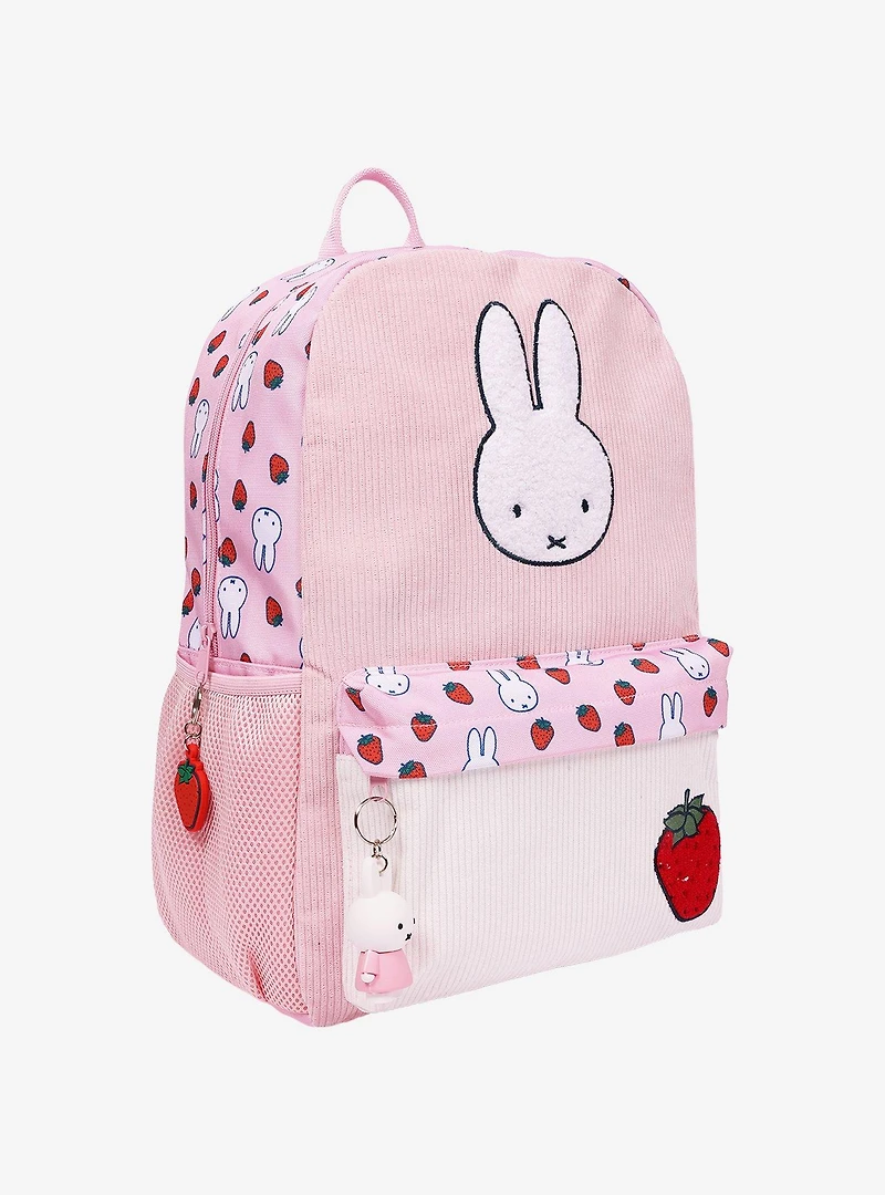 Miffy Strawberry Backpack with Charm
