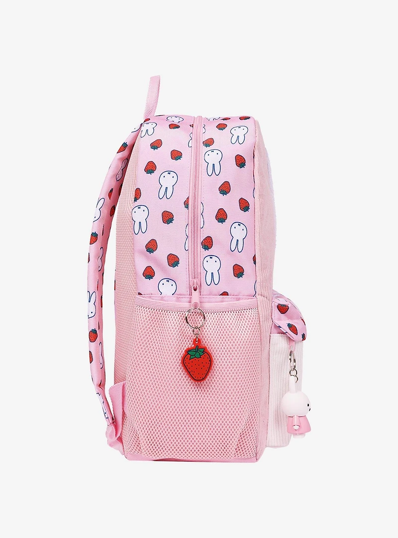 Miffy Strawberry Backpack with Charm