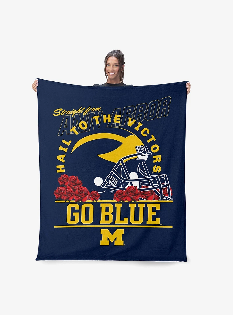 NCAA Michigan Wolverines The Victors Silk Touch Throw Blanket