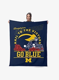 NCAA Michigan Wolverines The Victors Silk Touch Throw Blanket