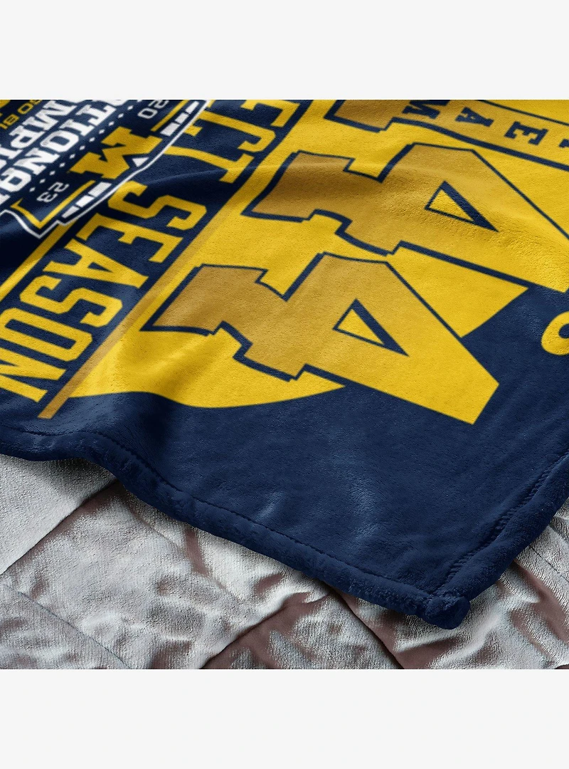 NCAA 2023 FBC Fissure Michigan Silk Touch Throw Blanket