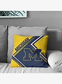 NCAA Michigan Wolverines Pulsewave Throw Pillow