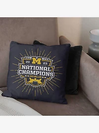 NCAA 2023 FBC Intimidate Michigan Throw Pillow