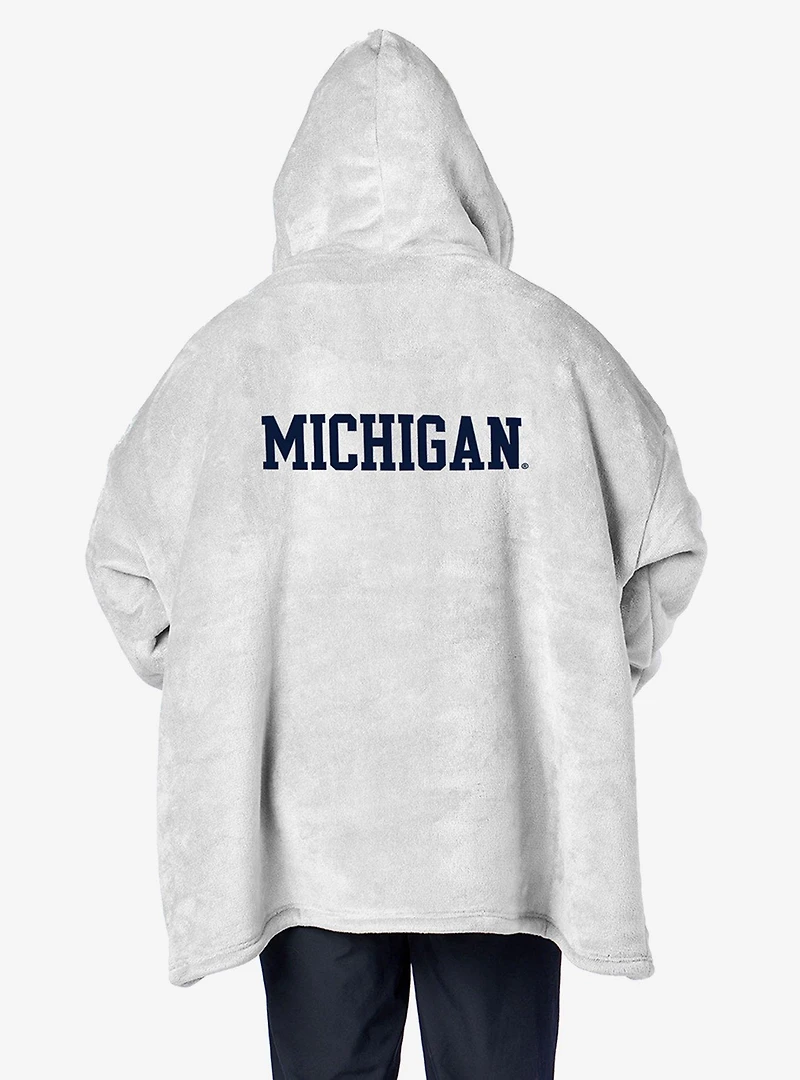 NCAA Michigan Wolverines Heather Grey Hoodler Pullover Hoodie