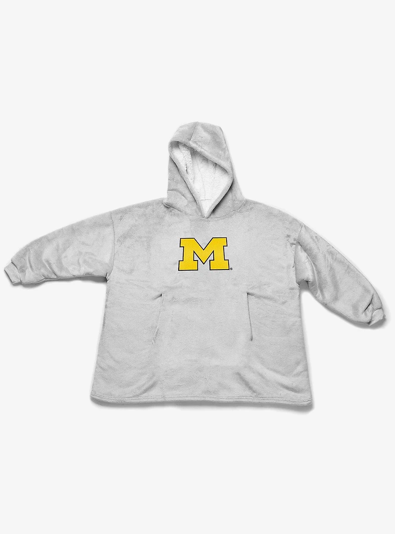 NCAA Michigan Wolverines Heather Grey Hoodler Pullover Hoodie