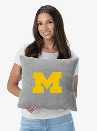 NCAA Michigan Wolverines Logo Sweatshirt Pillow