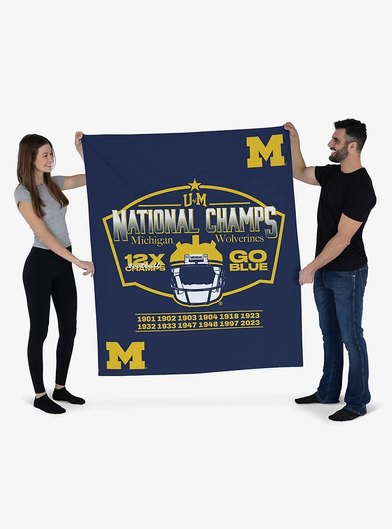 NCAA 2023 FBC Nameplate Michigan Wall Hanging