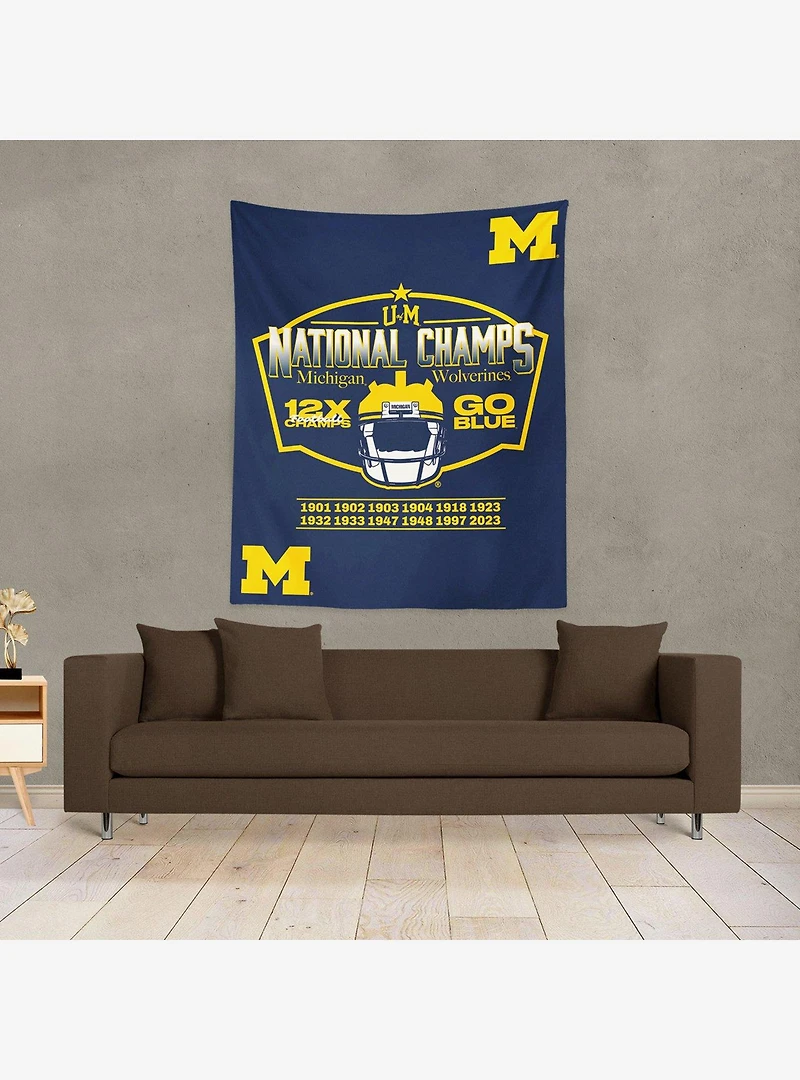 NCAA 2023 FBC Nameplate Michigan Wall Hanging