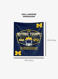 NCAA 2023 FBC Nameplate Michigan Wall Hanging