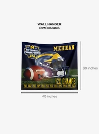 NCAA 2023 FBC Training Michigan Wall Hanging