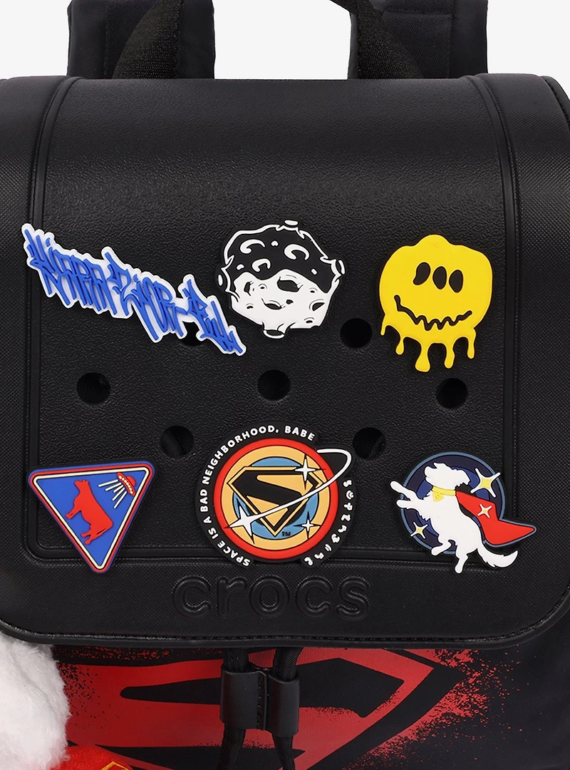 DC Studios Supergirl x Crocs Mini Backpack with Krypto Plush Charm and Jibbitz