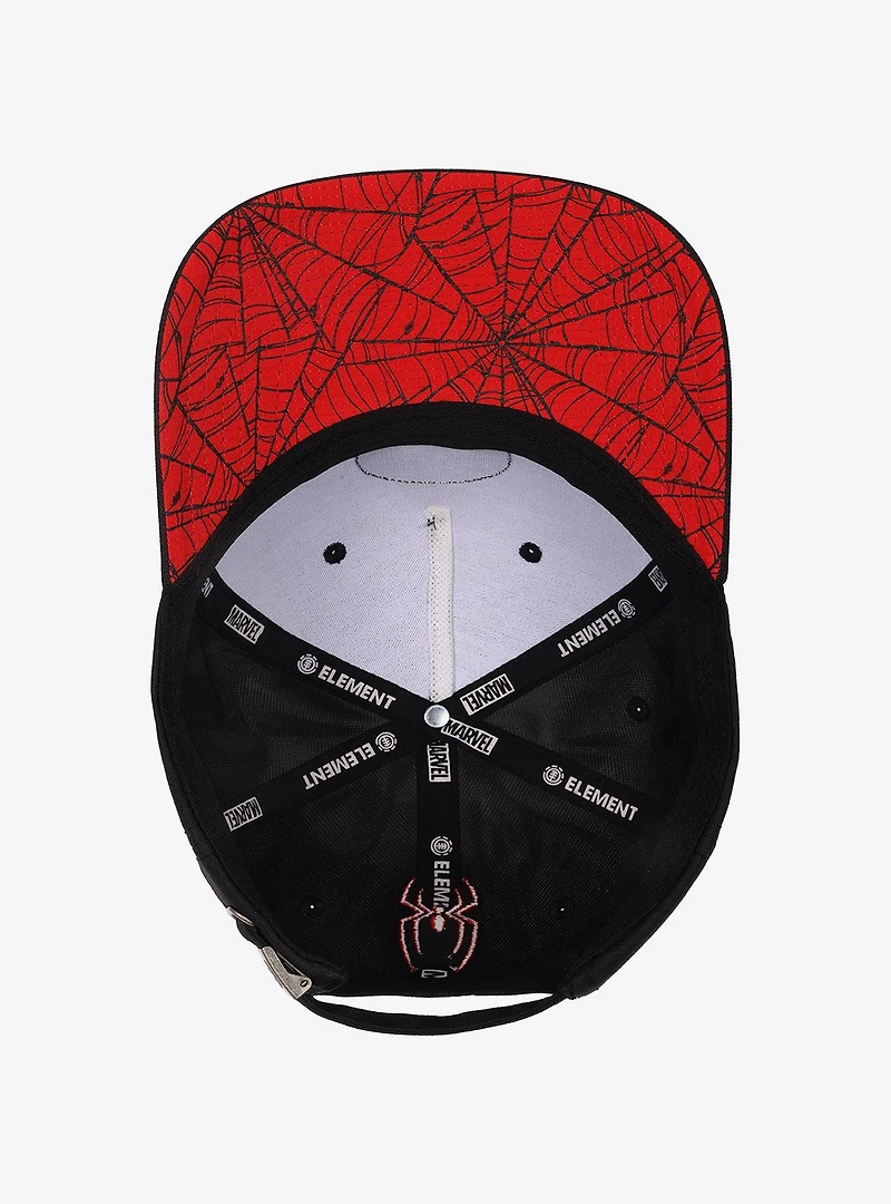 Element x Marvel Spider-Man "Brand New Day" Low Profile Strapback Curved Brim Ball Cap