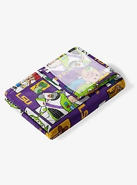 NCAA LSU Tigers Disney Toy Story Buzz Lightyear Cameo Hugger Pillow & Silk Touch Throw Blanket Set