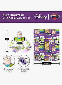 NCAA LSU Tigers Disney Toy Story Buzz Lightyear Cameo Hugger Pillow & Silk Touch Throw Blanket Set