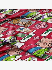NCAA Ohio State Buckeyes Disney Toy Story Buzz Lightyear Cameo Hugger Pillow & Silk Touch Throw Blanket Set