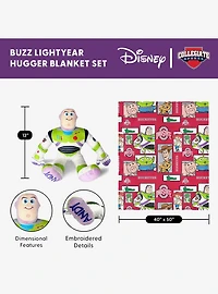 NCAA Ohio State Buckeyes Disney Toy Story Buzz Lightyear Cameo Hugger Pillow & Silk Touch Throw Blanket Set