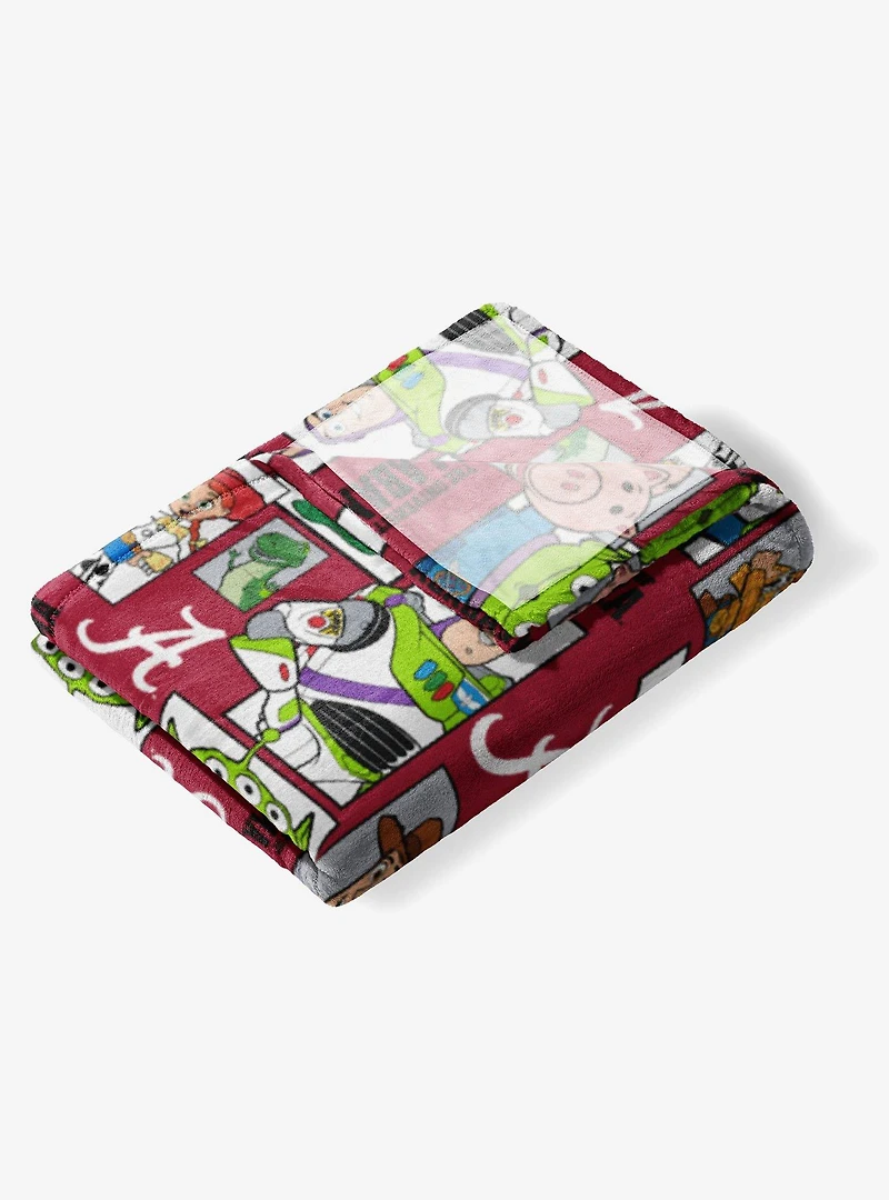 NCAA Alabama Crimson Tide Disney Toy Story Buzz Lightyear Cameo Hugger Pillow & Silk Touch Throw Blanket Set