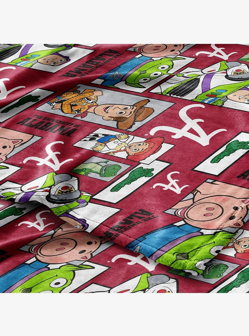 NCAA Alabama Crimson Tide Disney Toy Story Buzz Lightyear Cameo Hugger Pillow & Silk Touch Throw Blanket Set