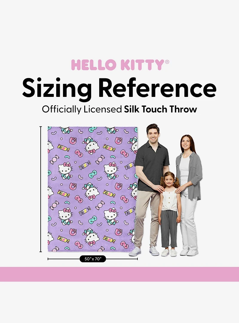 Hello Kitty Candy Kitty Silk Touch Throw Blanket