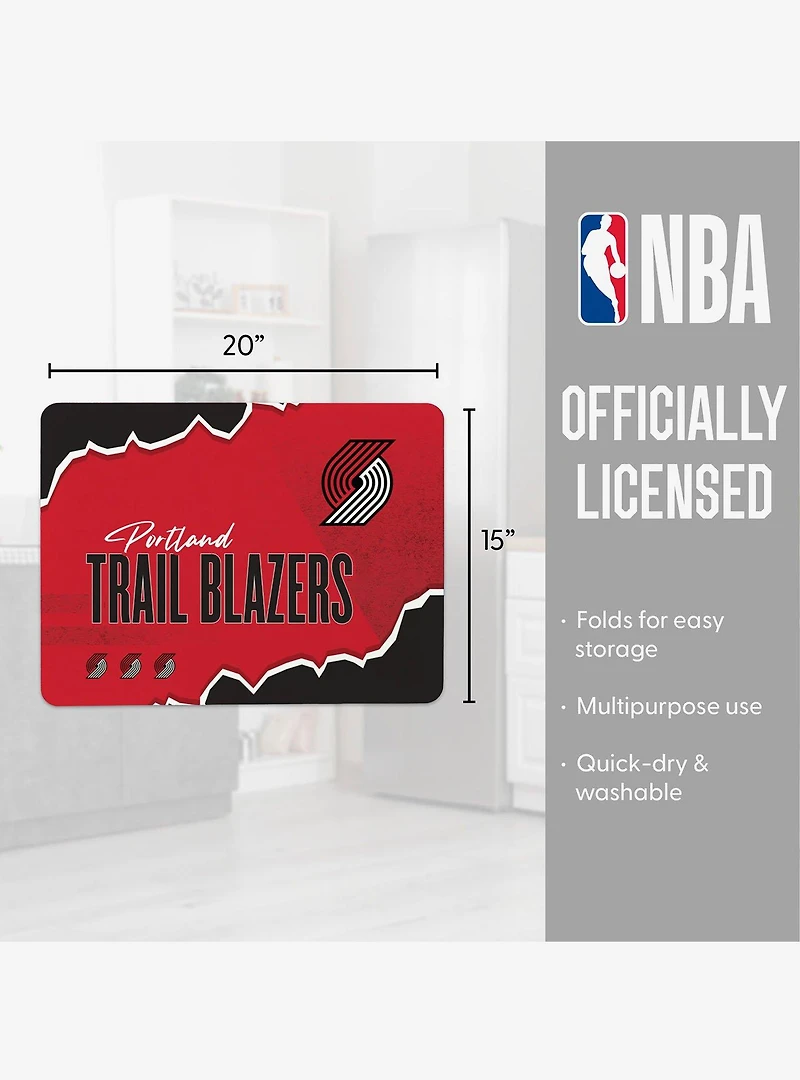 NBA Portland Trail Blazers Torn Small Mat