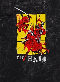 Marvel Comics Retro Hand On The Daredevil Ransom Letters Mineral Wash T-Shirt