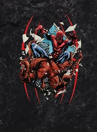 Marvel Spider-Man Hand Through Window Mineral Wash T-Shirt