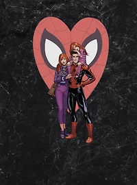 Marvel Spider-Man Spider Family At Heart Mineral Wash T-Shirt