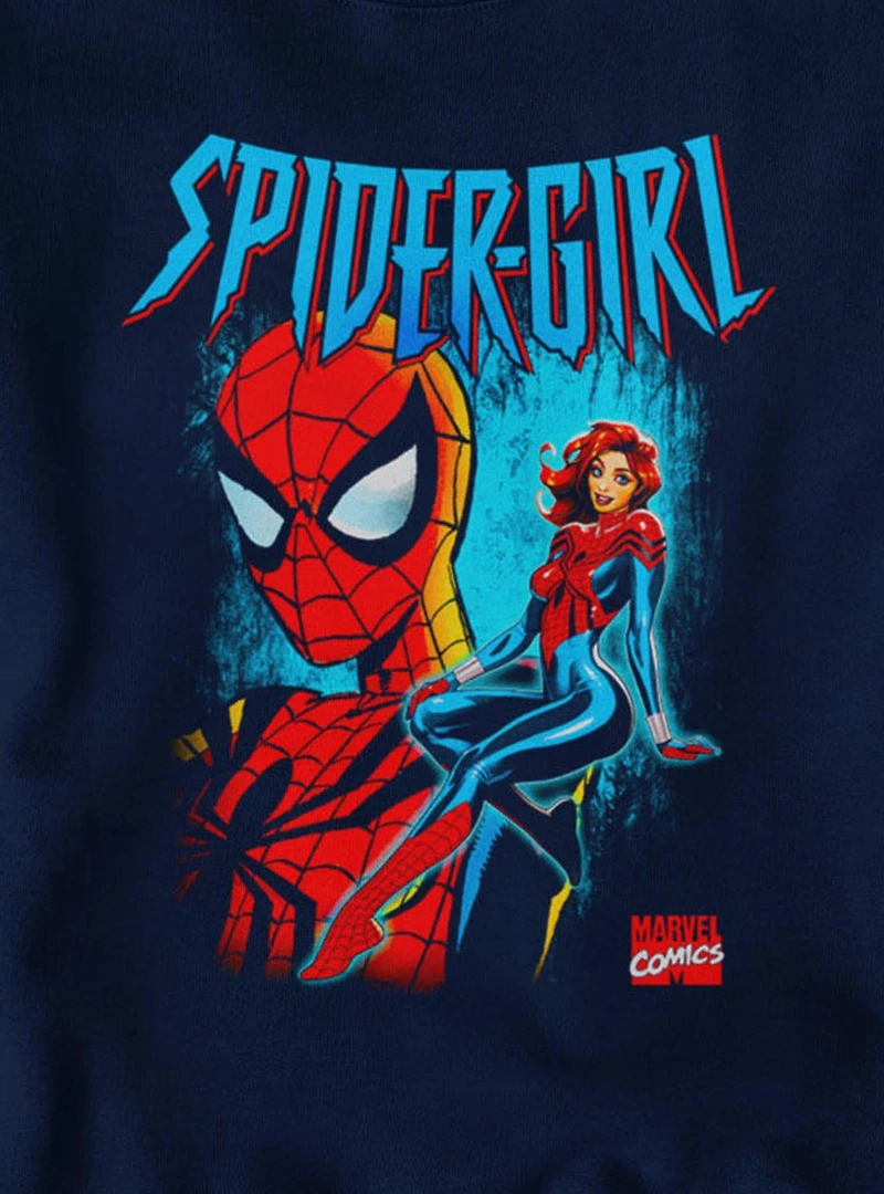 Marvel Spider-Man Spider-Girl Seated And Masked Sweatshirt