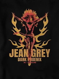 Marvel X-Men Jean Grey Dark Phoenix Orange And Red Flames Sweatshirt