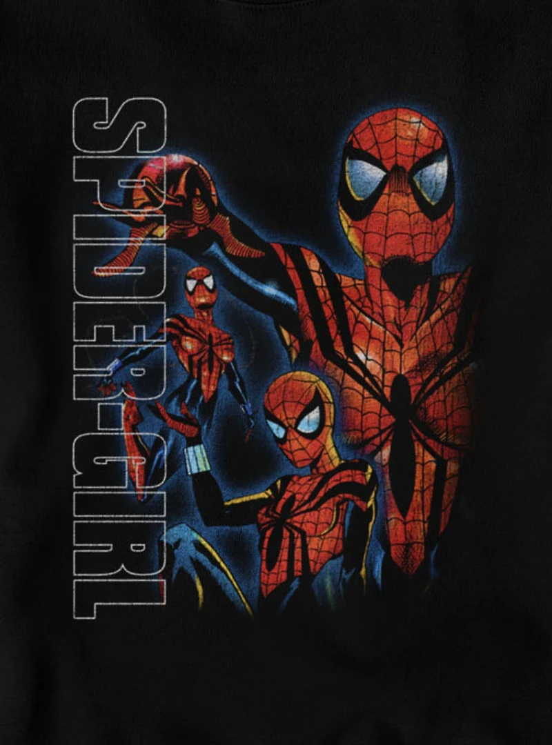 Marvel Spider-Man Spider-Girl Strike A Pose Montage Sweatshirt