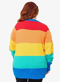 Disney Pride Collection by Unique Vintage Plus Rainbow Mickey Button Cardigan