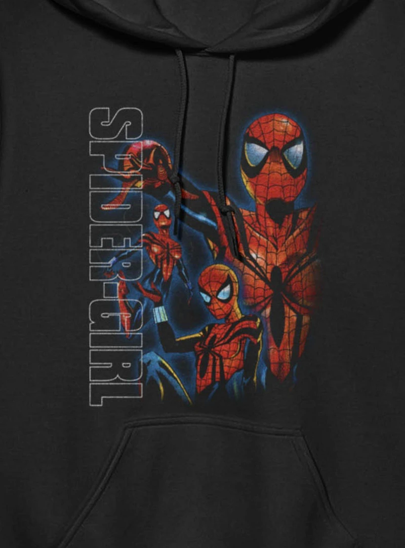 Marvel Spider-Man Spider-Girl Strike A Pose Montage Hoodie