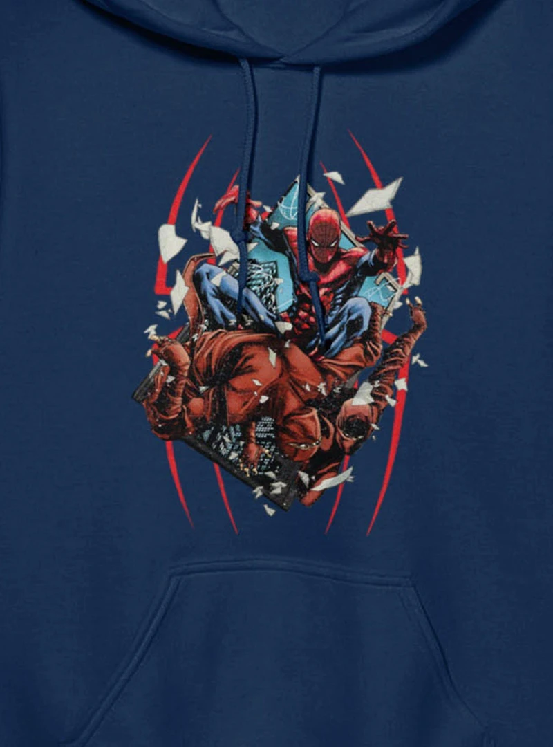 Marvel Spider-Man Hand Through Window Hoodie