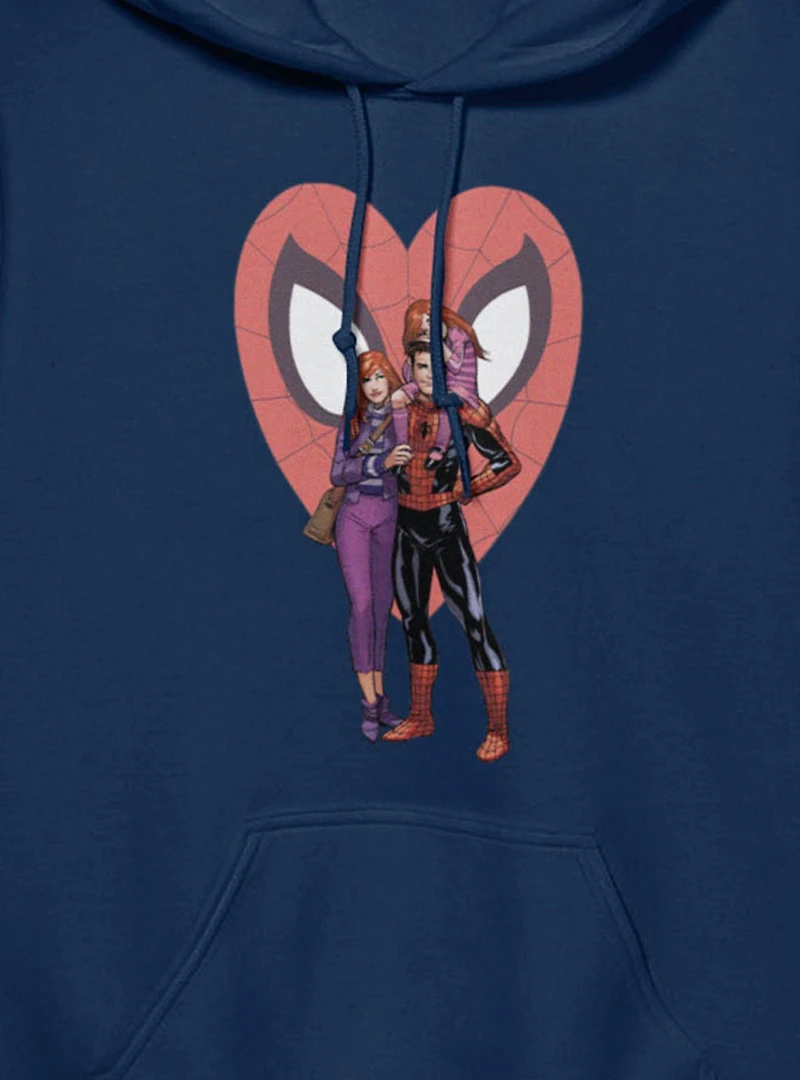 Marvel Spider-Man Spider Family At Heart Hoodie