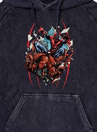 Marvel Spider-Man Hand Through Window Mineral Wash Hoodie