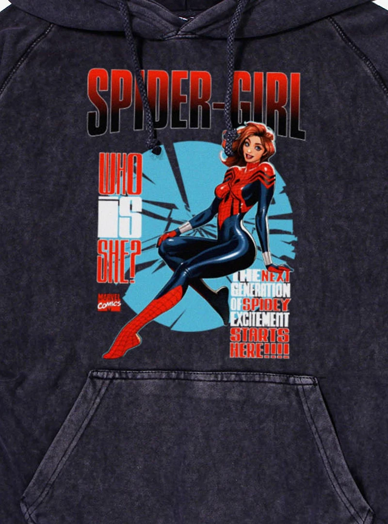 Marvel Spider-Man Who Is Spider-Girl Next Generation Mineral Wash Hoodie
