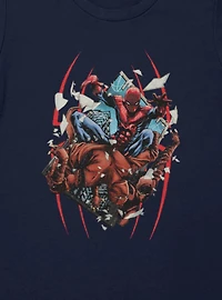 Marvel Spider-Man Hand Through Window Womens T-Shirt