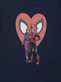 Marvel Spider-Man Spider Family At Heart Womens T-Shirt