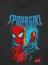 Marvel Spider-Man Spider-Girl Seated And Masked T-Shirt