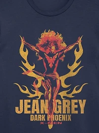 Marvel X-Men Jean Grey Dark Phoenix Orange And Red Flames T-Shirt