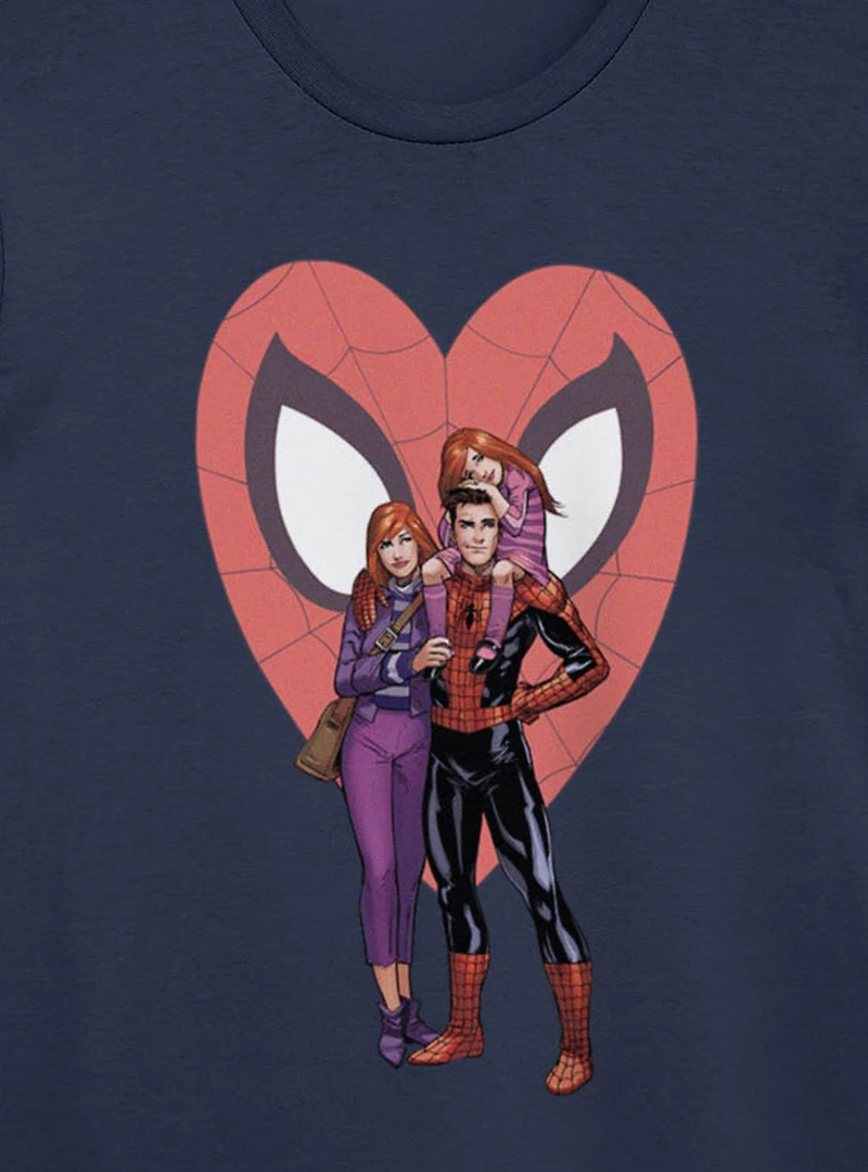 Marvel Spider-Man Spider Family At Heart T-Shirt