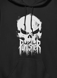 Marvel Punisher Painted Skull With Text Hoodie