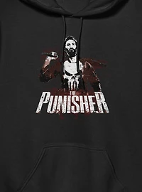 Marvel Punisher Batters Up Splatter On Hoodie