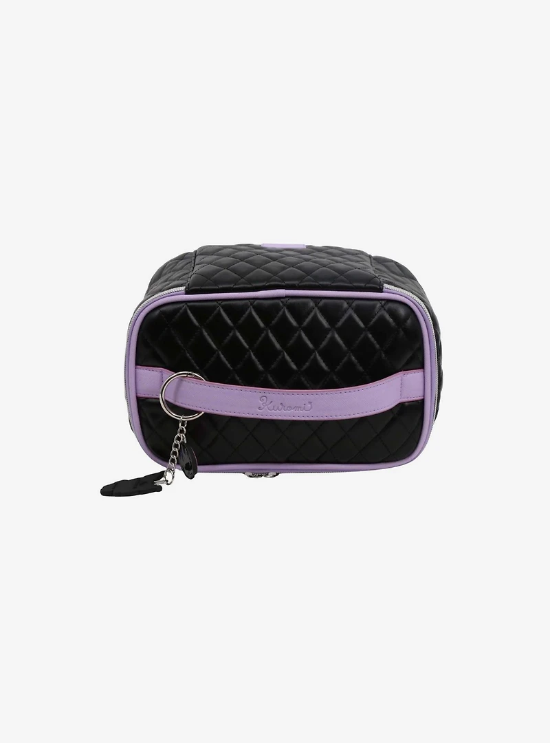 Kuromi Quilted Train Case