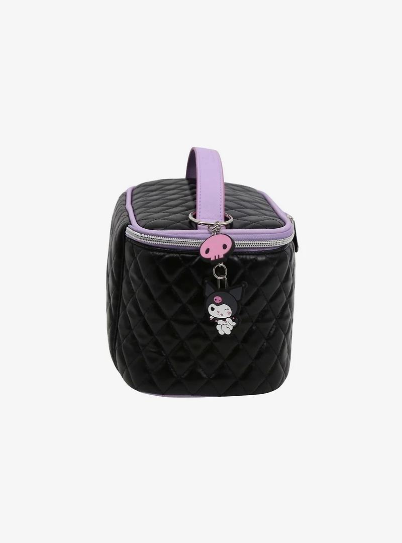 Kuromi Quilted Train Case
