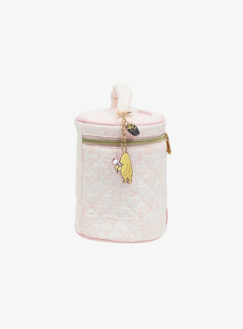 Disney Winnie The Pooh Classic Quilted Round Cosmetic Bag