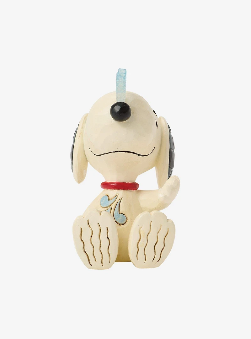 Jim Shore Peanuts Snoopy Snowflake on Nose Mini Figurine
