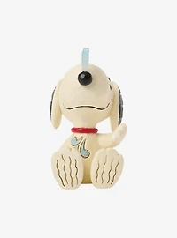 Jim Shore Peanuts Snoopy Snowflake on Nose Mini Figurine