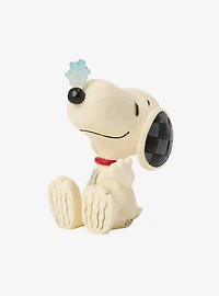 Jim Shore Peanuts Snoopy Snowflake on Nose Mini Figurine