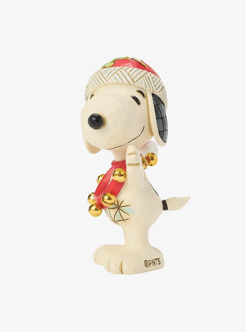 Jim Shore Peanuts Snoopy with Bells Mini Figurine
